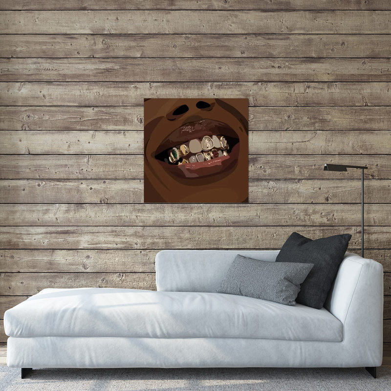 «Grillz» par Artpce, impression sans cadre, H 24 po x l 24 po x P 0,25 po