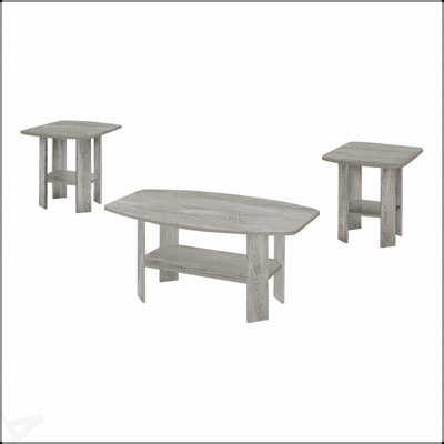 Stylish 3-Piece Table Set with Coffee, End, and Side Tables for Modern Living Rooms