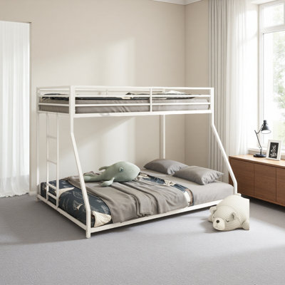 Bunk Bed Metal White For Kids And Adult