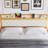Platform Bed Frame With LED Lights, Charging Station, Storage Headboard, 2 Storage Drawers-582246917