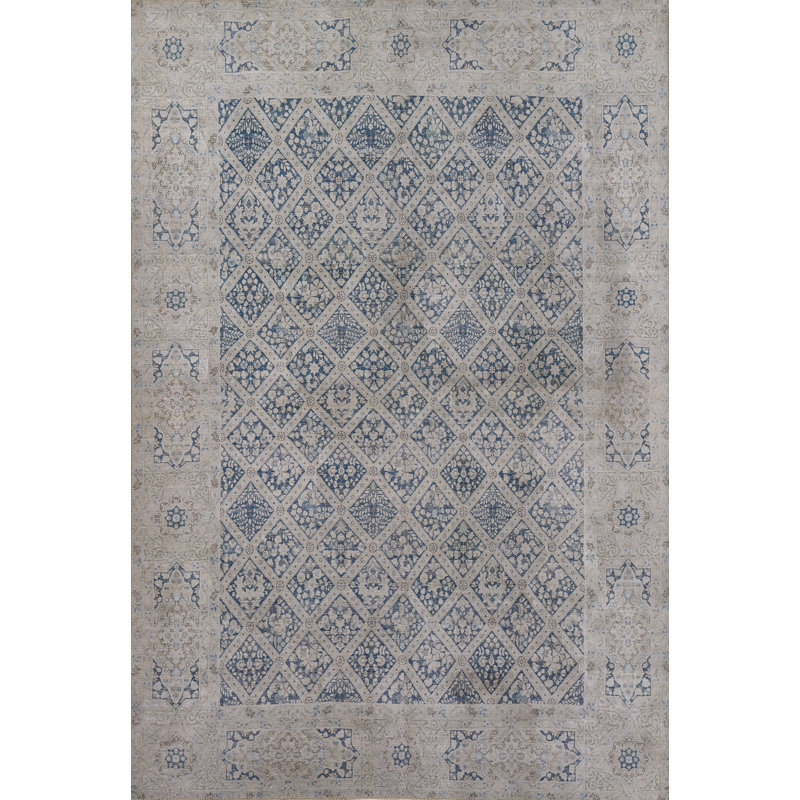 Erin Gates by Momeni Dorset Coventry Polyester Blue Area Rug, Rectangle 3' X 5'