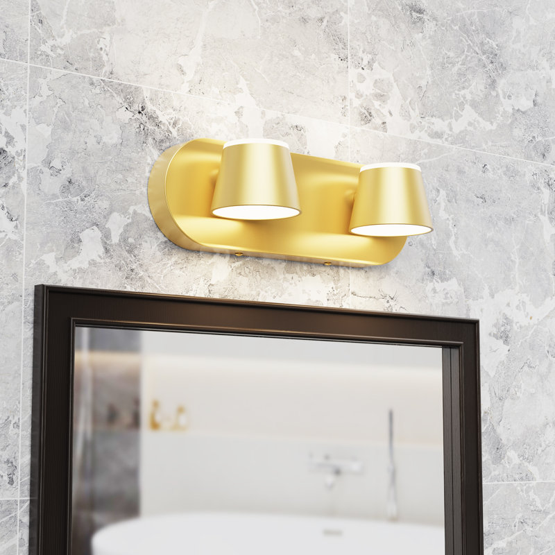 Boze Dimmable LED Vanity Light, Gold, 2
