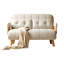 Fauteuil-lit convertible 3-en-1 de 43,37 po - Dossier à 5 positions, mousse haute densité et pieds en bois massif, idéal pour les petits espaces et les adultes