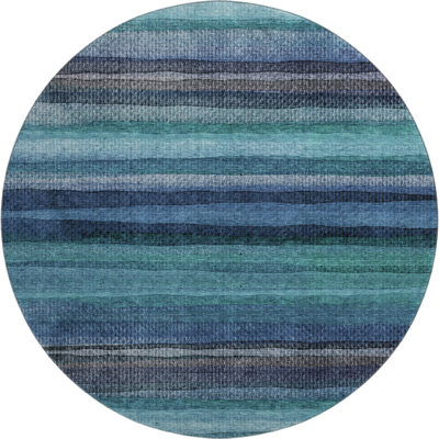 Premium Machine Washable Mayfield AMF2093 Striped Rug