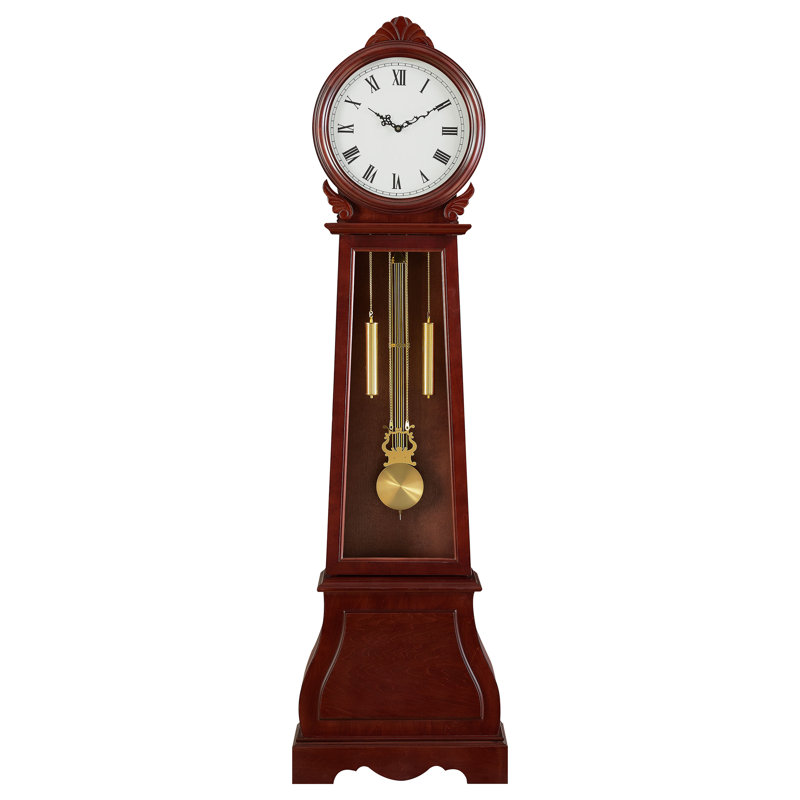 Swensen 71.75'' H Wood Grandfather Clock with Adjustable Chime Volume
