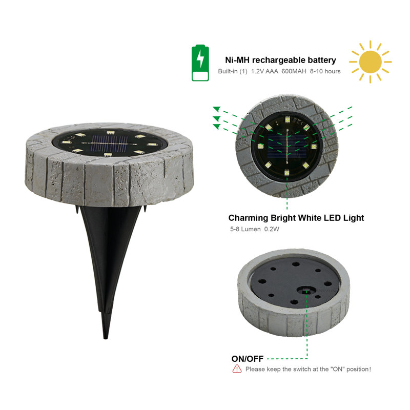 Low Voltage Solar Powered Integrated  LED Well Light Pack