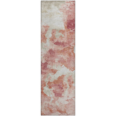 Premium Machine Washable Hintzen AMF67 Pink Rug