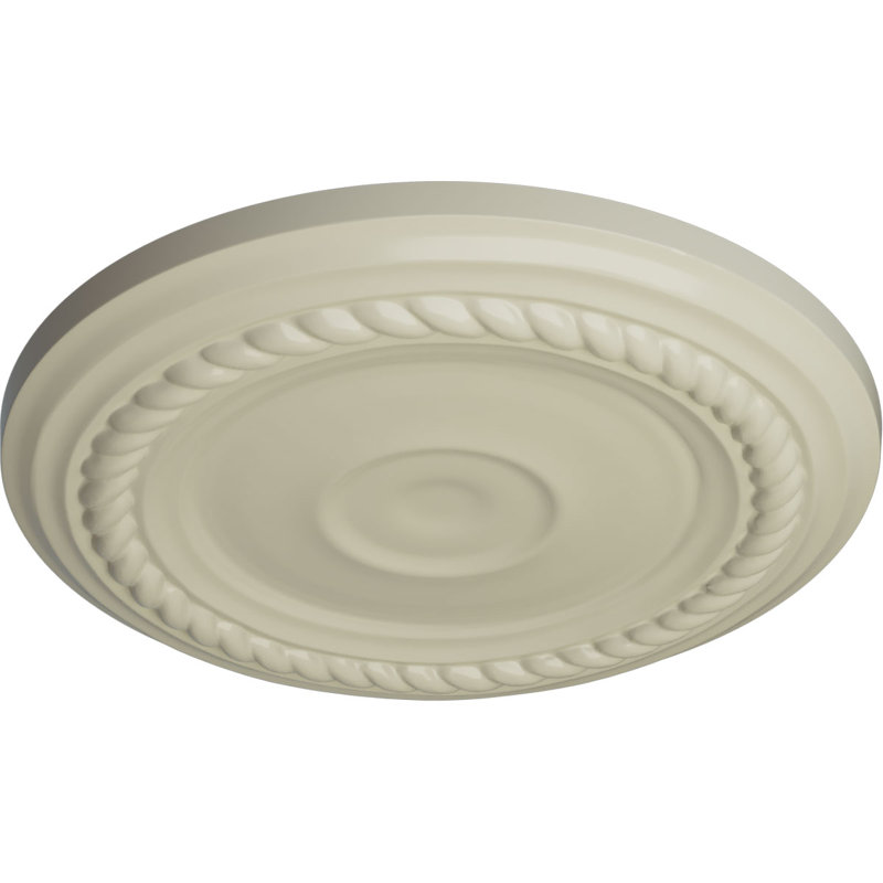 Alexandria 7.875"H x 7.875"W Ceiling Medallion, Clear Yellow
