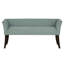 Banc rembourré bleu sarcelle