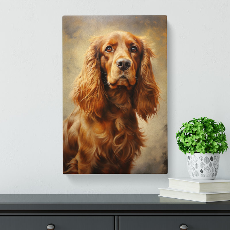 Cocker Spaniel Realism - Wrapped Canvas Print, 60cm H x 40cm W x 3cm D