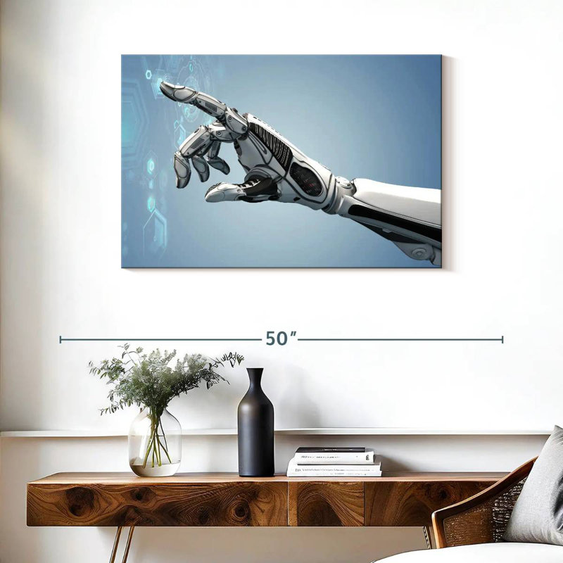 Kelan Futuristic Robot Arm, 24" H x 36" W