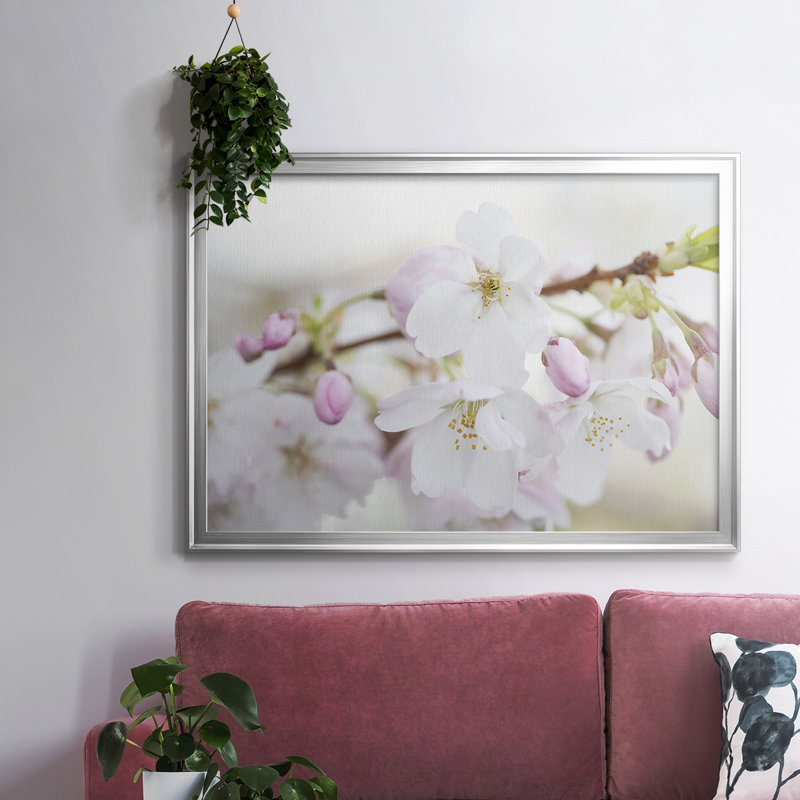 " Signs Of Spring ", 30" H x 44" W x 1.5" D, Silver