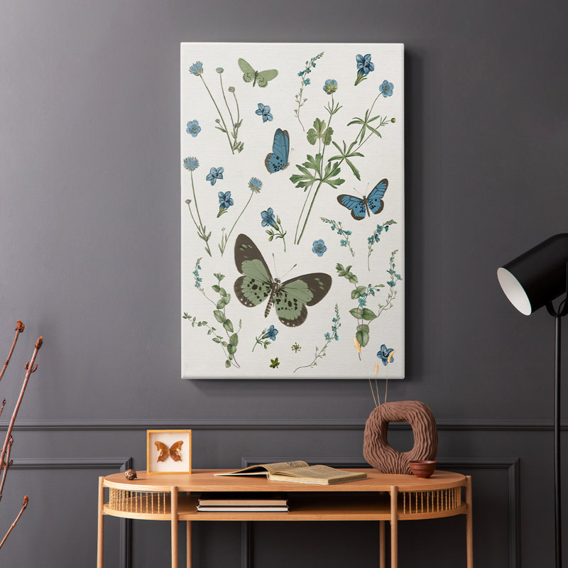 Botanical Page II -Galery Enveloppé Cavas, H 18 po x l 12 po