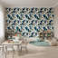 Papier peint floral, murale abstraite, décoration murale moderne