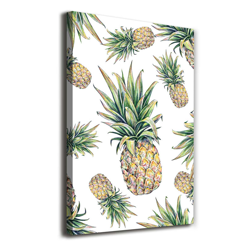 Pineapples - Wrapped Canvas Print
