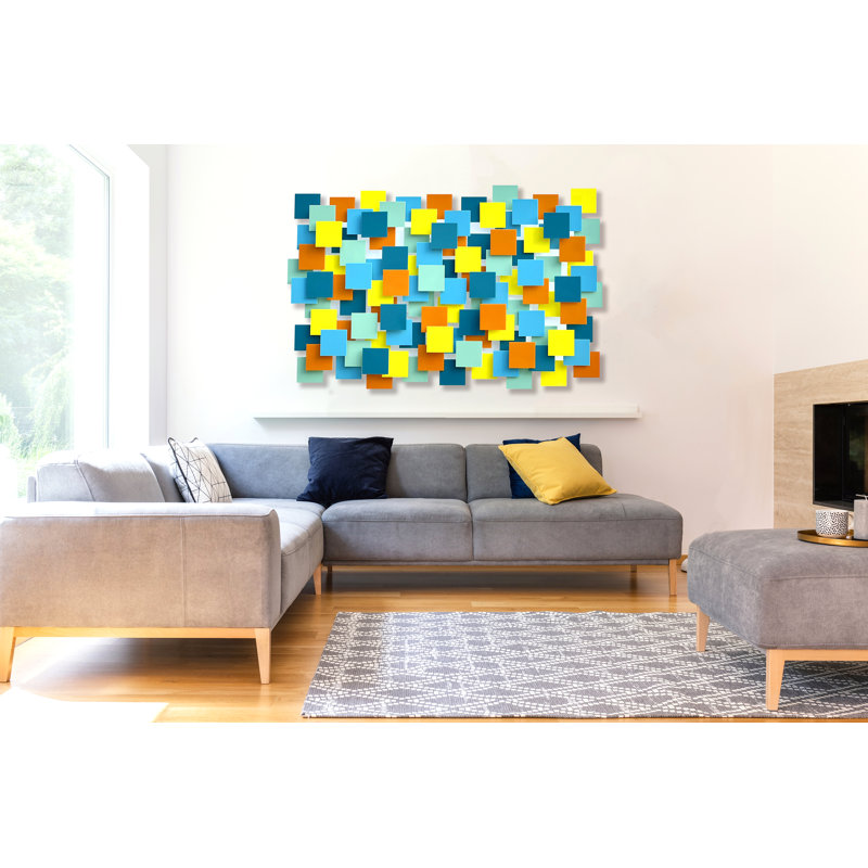 Glass Grids Handmade Glass Wall Decor