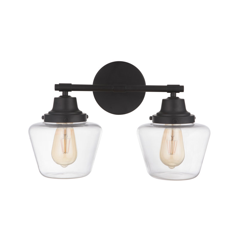 Éclairage pour meuble-lavabo à 2 lumières Akib, Dos plat