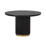 KALLA Round Oak Pedestal Dining Table