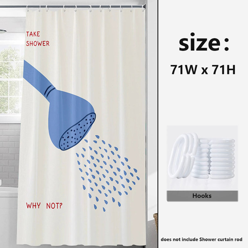 Rideau de douche en polyester