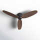 Hardy 3 - Blade Flush Mount Ceiling Fan with Remote Control