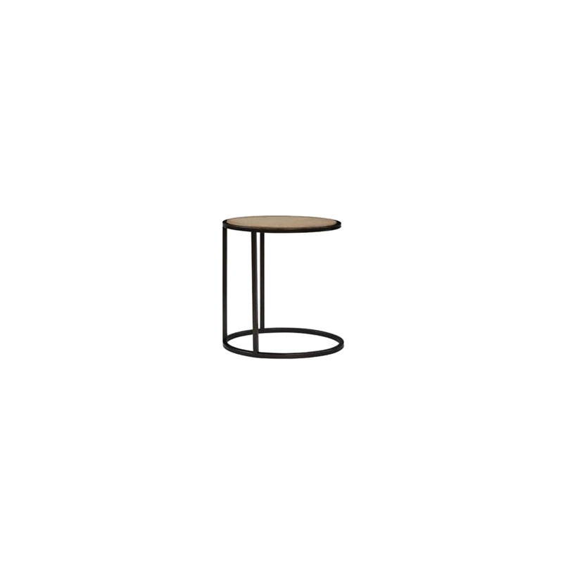 Table de chevet en métal / bois Tamel avec un design compact et une base en métal, polyvalente pour divers besoins, 14,32 po de profondeur, 22,31 po de largeur, 23,72 po de hauteur