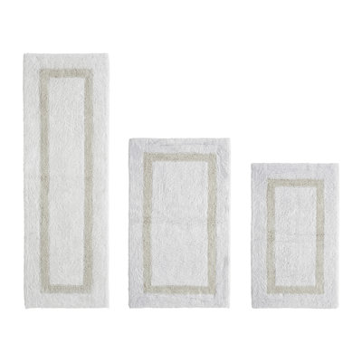Atle Reversible Cotton Tufted Bath Rug Set