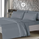 King Size Sheets Set, Super Soft 1800, 6 Piece, Deep Pocket Up To 16" Cooling Sheets King Size, Transfers Heat, Breathes Better, Hypoallergenic, Wrinkle, Light Grey