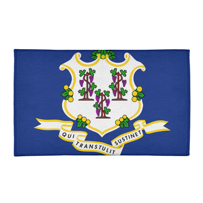 Tapis de chenille connecticut flag