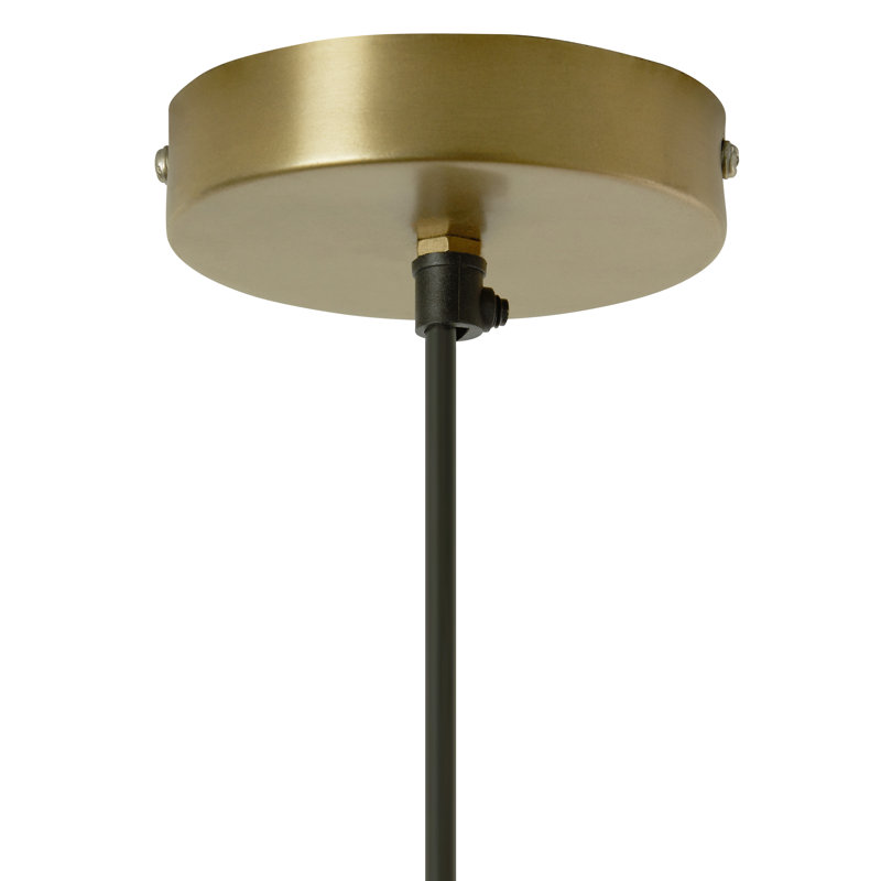 16"W Clara Industrial Gold Dome Shade Pendant