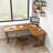 Modern L-shaped Solid Wood Desk-114317872