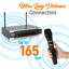 Système de microphone sans fil UHF portable Pyle - Ensemble de micros sans fil Bluetooth à piles, comprenant 2 micros portatifs, une base de récepteur, un Aux, RCA, pour la soirée de karaoké PA - PDWM2125