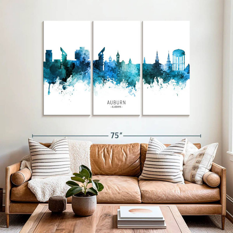 Rorry Auburn Alabama Skyline I, 42" H x 65" W