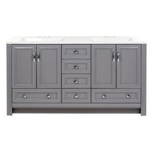 Ensemble de meuble-lavabo double 60,5 po Nimay