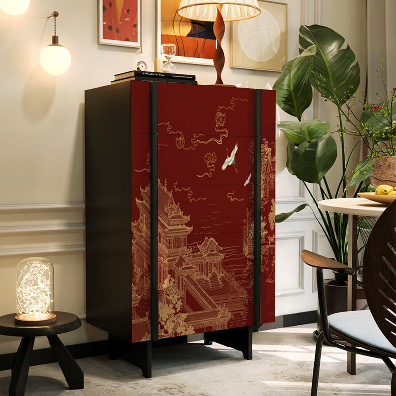 Nouveau coffre d'appoint de style simple chinois