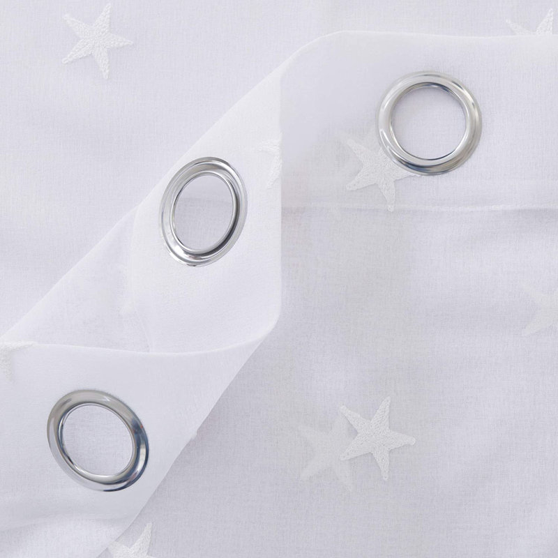 Eliga Sheer Pair, White, Width 140 x Drop 183cm