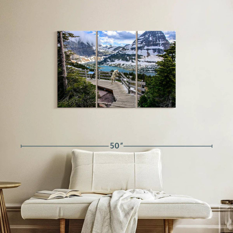 Alvord Glacier Park Mountain Goat, 24" H x 38" W