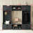 4-In-1 Detachable Hall Tree With 7 Hooks, Entryway Coat Rack With Storage Drawers & Cabinet, Antique Blue Shoe Bench For Hallway