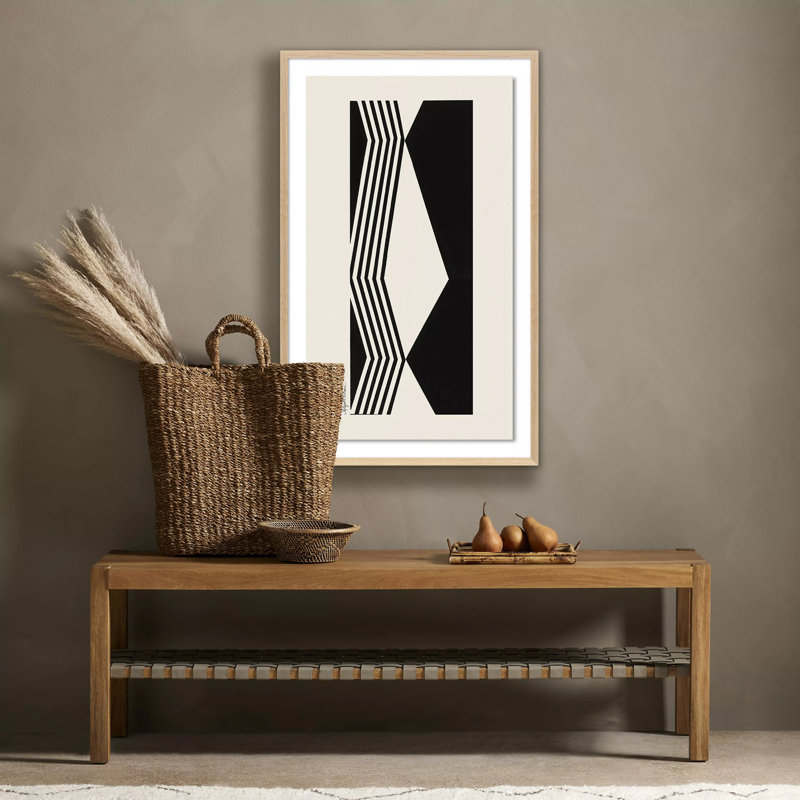 Touch Print by Alyson Khan, White Oak Framed, 40" H x 25" W