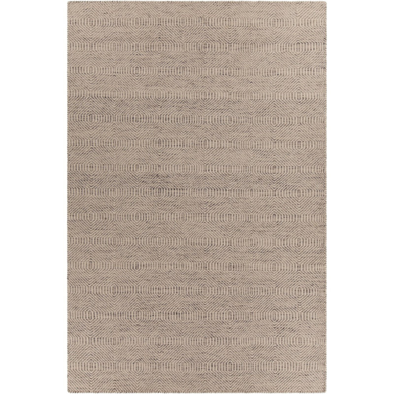 Tapis brun clair texturé Edgecliff, Rectangle 5 pi x 7 pi 6 po