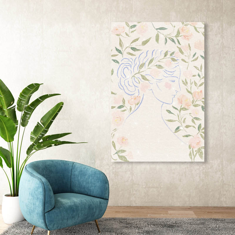 Blooming Hera Print by Oliver Gal, 54"H x 36"W, Gallery Wrapped