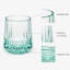 9 oz Verre en cristal turquoise à facettes Aqua-131384273