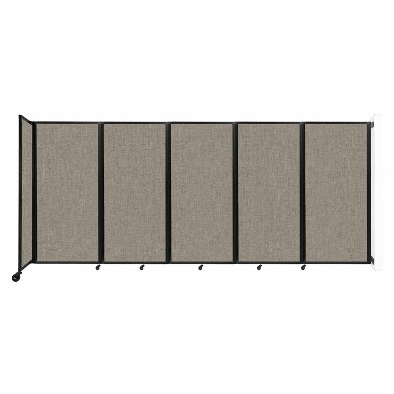 11 - Cloison pliante à panneaux, 5, H 72 po x l 168 po x P 12 po, Galet chaud