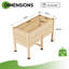 Wooden Raised Garden Bed with Legs,  Deep Elevated Planter Box for Deep-Rooted Plants, for Balcony, Patio & Backyard, Easy Assembly-822992604