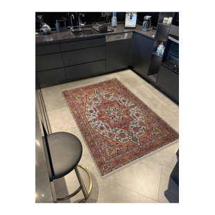 Multi Color Traditional Motif Ethnic Pattern Creative Vintage Decorative Machine Washable Area Rug