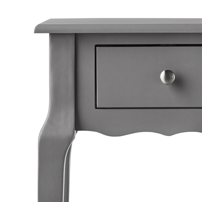 Table de bout avec rangement Hague , Gris givré