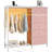  6-Drawer Storage Dresser with LED Lights, Hanging Rack & Charging Station-1228887842