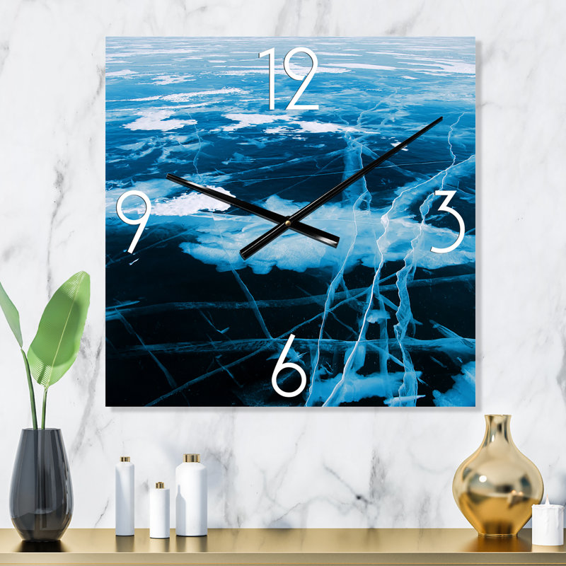Horloge murale Ice Structure I, Très grand