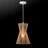 1-Light Matte White Pendant Lighting with Natural Twine Shade