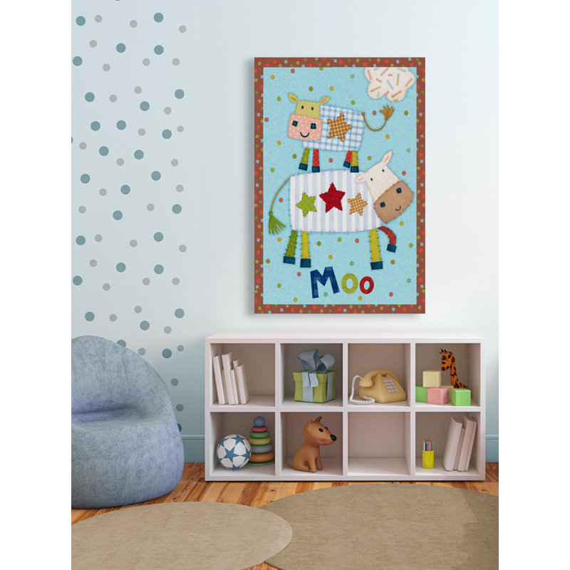 Deboer Farm Friends I - Graphic Art On Canvas, 152cm H x 101cm W