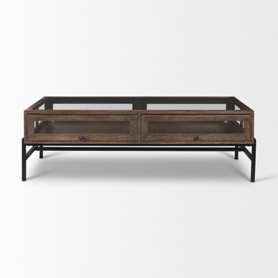 Table basse à 4 pieds avec rangement